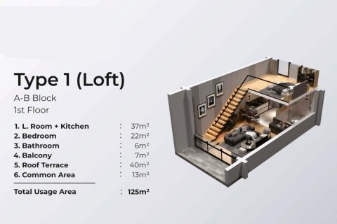 Apartment for sale in Northern Cyprus, studio, 74m2, No. 144656 – photo 20