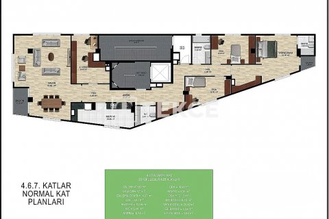 Продажа квартиры в Стамбуле, Турция 3+1, 125м2, №188826 – фото 4