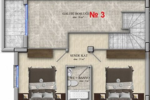 Lägenhet  i Alsancak, Girne,  Nr. 210778 - 2