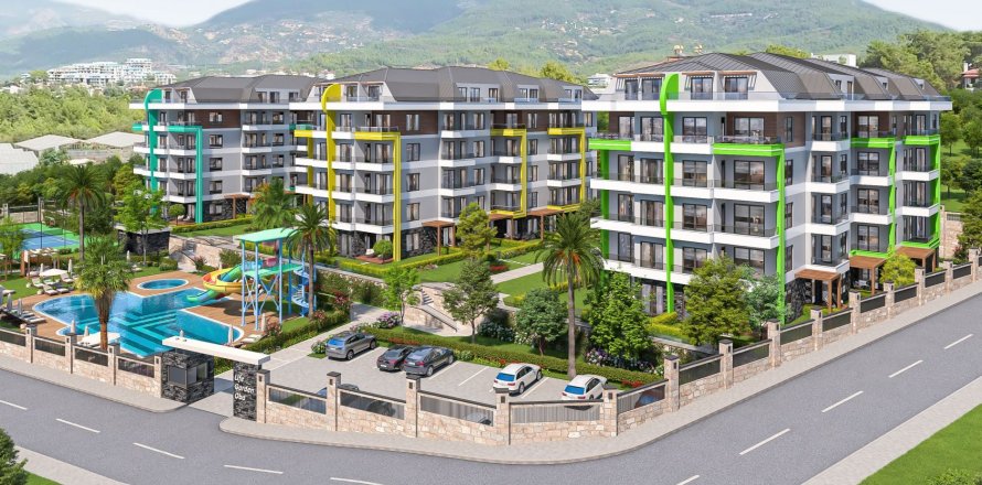1+1 Lejlighed  i Alanya, Antalya, Tyrkiet Nr. 168431