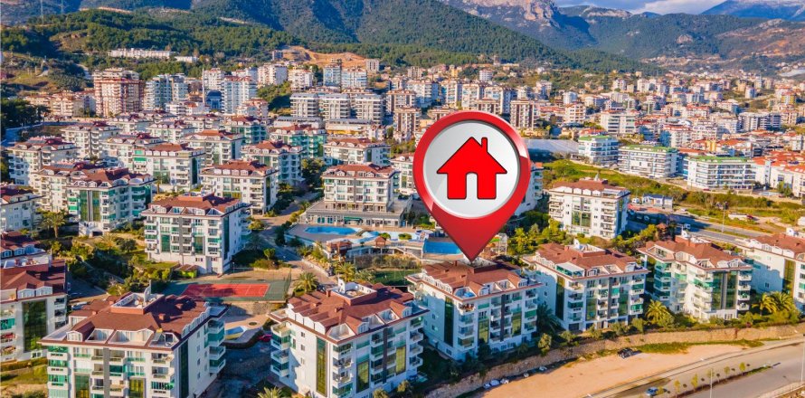 1+1 Lägenhet i Oba, Antalya, Turkiet Nr. 161338