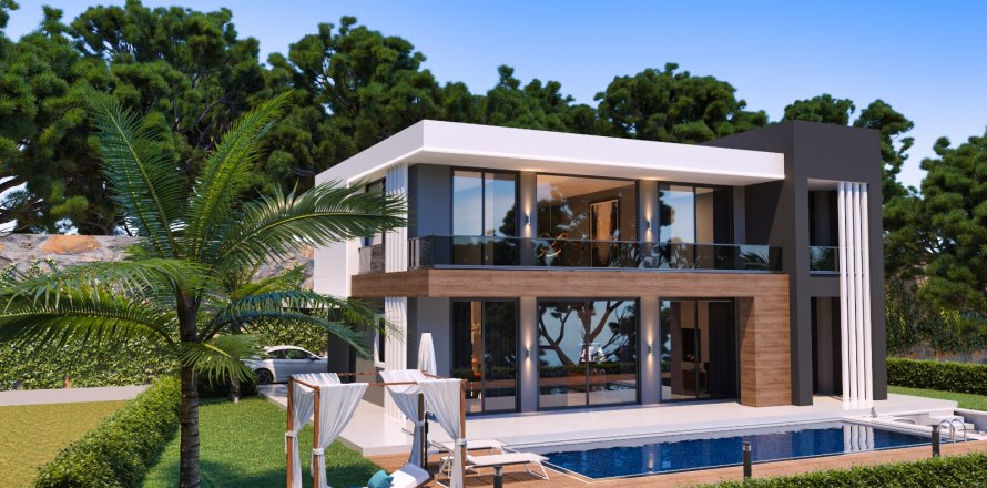 4+1 Villa  i Kargicak, Alanya, Antalya, Tyrkiet Nr. 191771