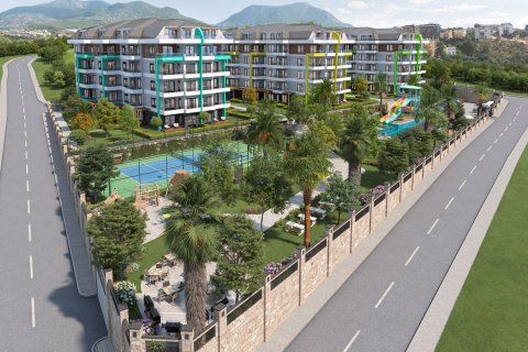 1+1 Lejlighed  i Alanya, Antalya, Tyrkiet Nr. 168431 - 3