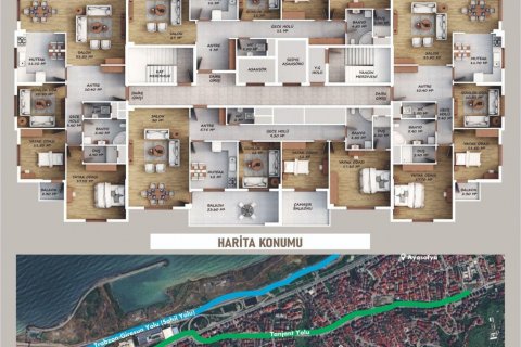 3+1 Lägenhet  i Trabzon, Turkiet Nr. 185661 - 6