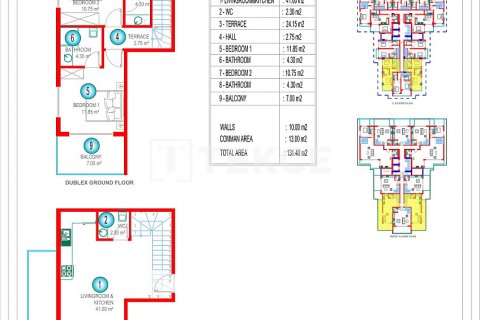 1+1 Leilighet  i Alanya, Antalya, Tyrkia Nr. 175762 - 29