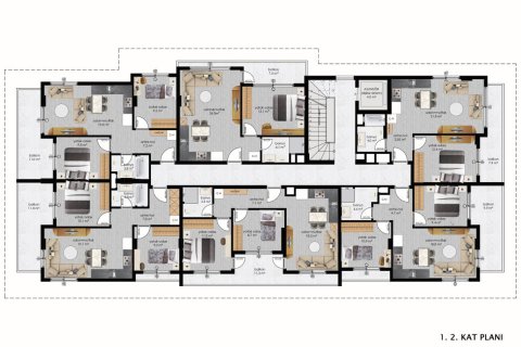 2+1 Lejlighed i Alanya, Antalya, Tyrkiet Nr. 62756 - 21