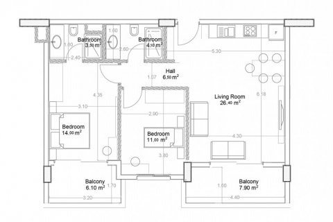 Daire Yekta Green Life Gazipasa Residence 2+1, Gazipaşa, Antalya, Türkiye №177891