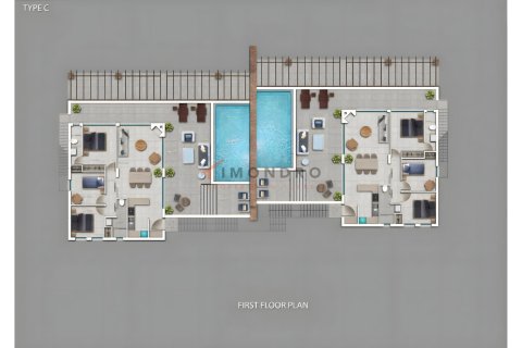 2+1 Villa in Bahceli, Girne, Nr. 184072 - 29