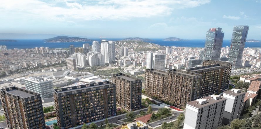 آپارتمان در Maltepe،  Istanbul ، ترکیه 66 متر مربع.  شماره 176555