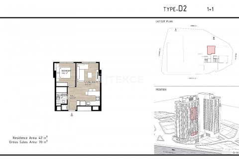 Apartment for sale  in Istanbul, Turkey, 1 bedroom, 70m2, No. 176518 – photo 17