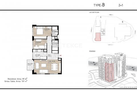 Apartment for sale  in Istanbul, Turkey, 1 bedroom, 70m2, No. 176518 – photo 21