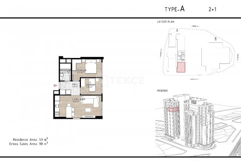 Apartment for sale  in Istanbul, Turkey, 1 bedroom, 70m2, No. 176518 – photo 20
