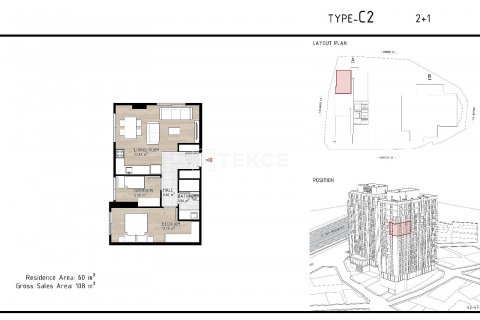 Apartment for sale  in Istanbul, Turkey, 1 bedroom, 70m2, No. 176518 – photo 23