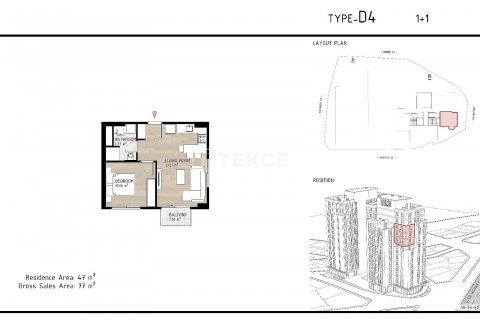 Apartment for sale  in Istanbul, Turkey, 1 bedroom, 70m2, No. 176518 – photo 19