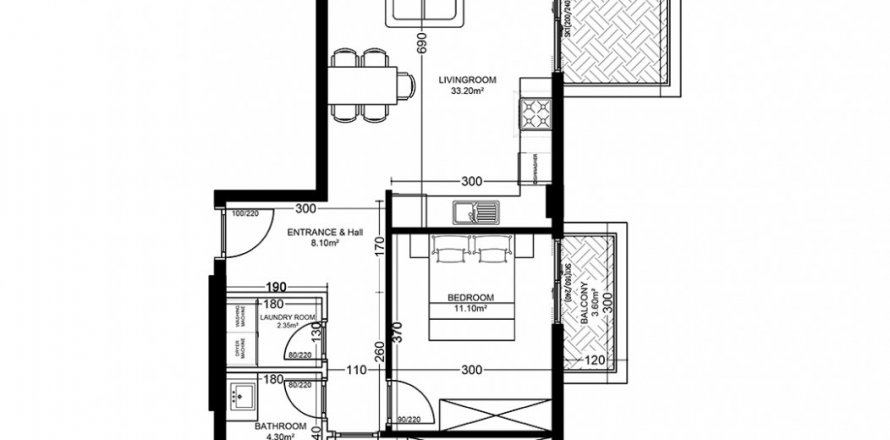 2+1 Apartment in Yekta Golden Valley, Oba, Antalya, Turkey No. 160704