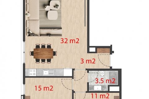 Wohnung  in Alsancak, Girne,  Nr. 210691 - 26