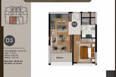 Apartment for sale  in Mezitli, Mersin, Turkey, 2 bedrooms, 95m2, No. 186995 – photo 28