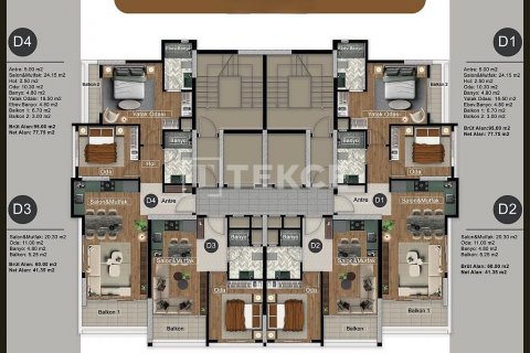 Apartment for sale  in Mezitli, Mersin, Turkey, 2 bedrooms, 95m2, No. 186995 – photo 25