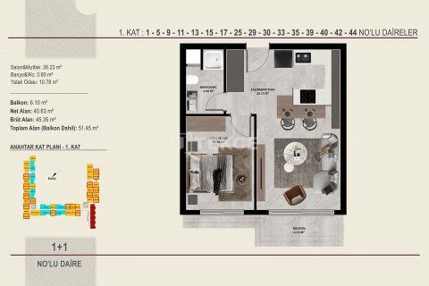 3+1 Lägenhet i Antalya, Turkiet Nr. 167393 - 18