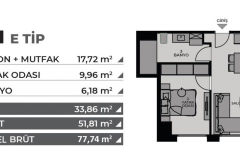 Wohnung  in Istanbul, Türkei Nr. 186096 - 25