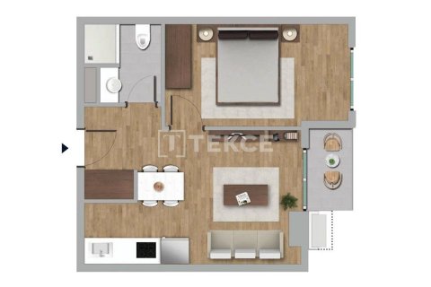 Apartment for sale  in Istanbul, Turkey, 1 bedroom, 51m2, No. 188074 – photo 14
