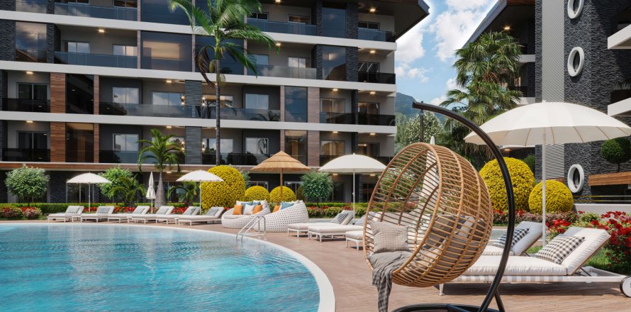 1+1 Leilighet i Alanya, Antalya, Tyrkia Nr. 185753