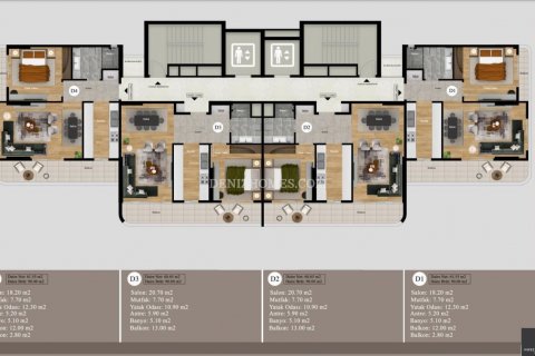 Villa for sale in Erdemli, Mersin, Turkey, 90m2, No. 181233 – photo 7