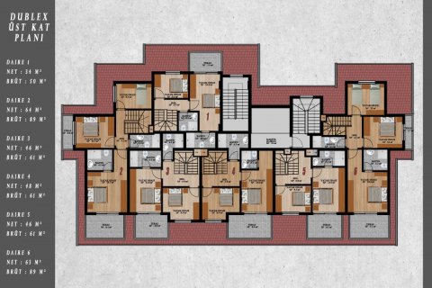Apartment for sale  in Demirtas, Alanya, Antalya, Turkey, 1 bedroom, 60m2, No. 179930 – photo 14