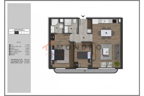 2+1 Leilighet  i Kâğıthane, Istanbul, Tyrkia Nr. 190218 - 17