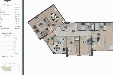 Lejlighed  i Zeytinburnu, Istanbul, Tyrkiet Nr. 183783 - 27