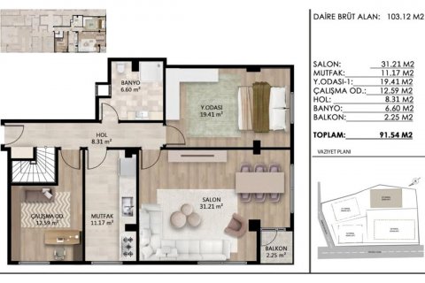 Продажа квартиры в Бешикташе, Стамбуле, Турция 3 комн., 59м2, №183784 – фото 13