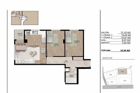 Продажа квартиры в Бешикташе, Стамбуле, Турция 3 комн., 59м2, №183784 – фото 8