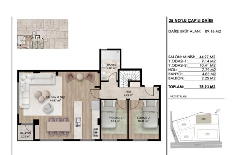 Продажа квартиры в Бешикташе, Стамбуле, Турция 3 комн., 59м2, №183784 – фото 12