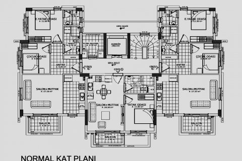 2+1 Leilighet  i Antalya, Tyrkia Nr. 194343 - 9