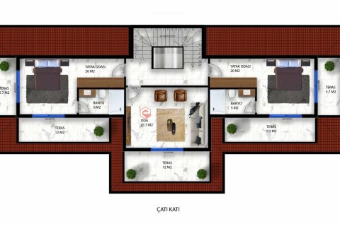 Villa for sale in Alanya, Antalya, Turkey, 5 bedrooms, 593m2, No. 161445 – photo 29