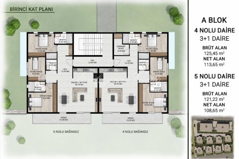2+1 Villa  i Bodrum, Mugla, Tyrkia Nr. 179244 - 21