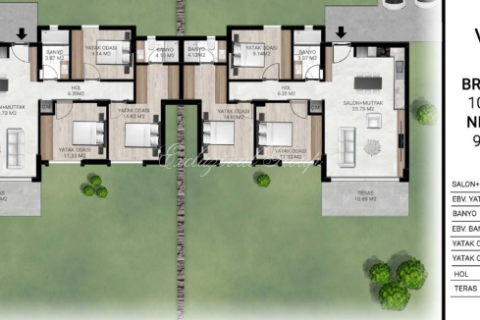 3+1 Villa i Bodrum, Mugla, Turkiet Nr. 179166 - 11