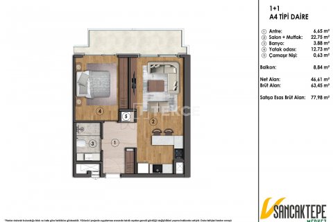 Daire 3+1 Sancaktepe, İstanbul, Türkiye №182143 - 12