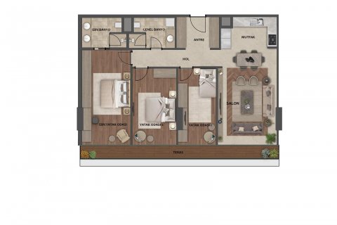 Продажа квартиры в Зейтинбурну, Стамбуле, Турция 3 комн., 136м2, №168491 – фото 12