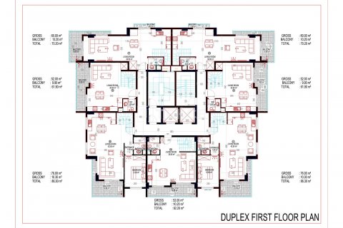 2+1 Takleilighet i Alanya, Antalya, Tyrkia Nr. 182438 - 17