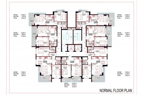 2+1 Takleilighet i Alanya, Antalya, Tyrkia Nr. 182438 - 16