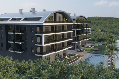 2+1 Lejlighed  i Alanya, Antalya, Tyrkiet Nr. 173996