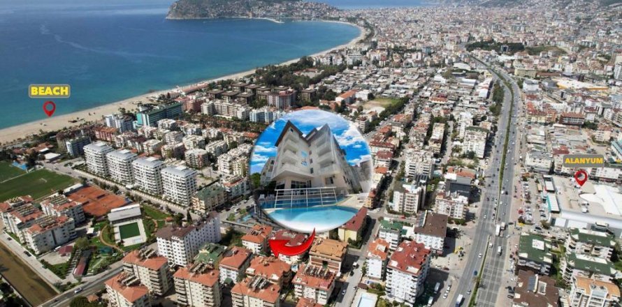 Leilighet i Oba, Antalya, Tyrkia Nr. 163034