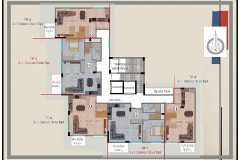 Apartment for sale in Demirtas, Alanya, Antalya, Turkey, 1000 bedrooms, 48m2, No. 180017 – photo 15