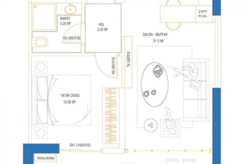 Apartment for sale in Mersin, Turkey, 1 bedroom, 78m2, No. 180020 – photo 26