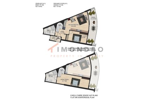 2+1 Leilighet i Lapta, Girne, Nr. 191145 - 30
