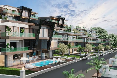 3+1 Villa  i Alanya, Antalya, Turkiet Nr. 177908 - 8