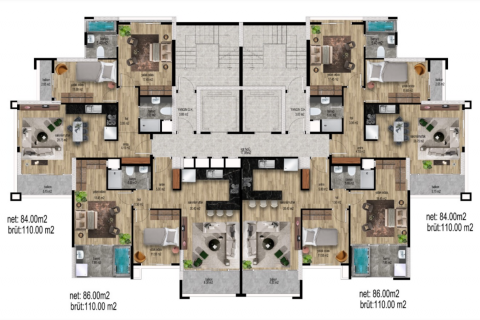 2+1 Wohnung  in Mersin, Türkei Nr. 169248 - 10