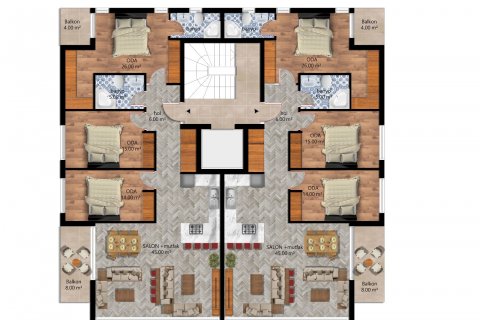 2+1 Leilighet i Antalya, Tyrkia Nr. 170224 - 3