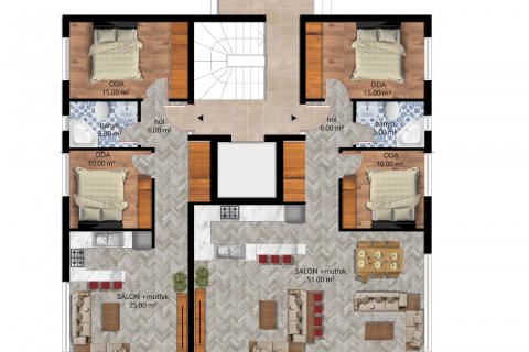 2+1 Leilighet i Antalya, Tyrkia Nr. 170224 - 4